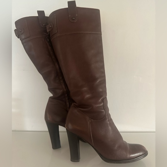 Banana Republic Luella Boots Dark Cognac Soft Leather - Picture 4 of 6